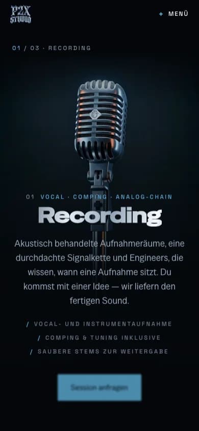 p2xstudio.de am Handy